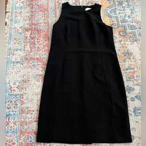 Loft sleeveless black sheath dress